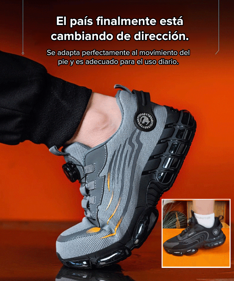 Zapatos de seguridad resistentes al desgaste y a las perforaciones.