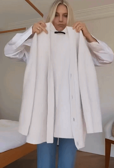 Veste tricotée polyvalente