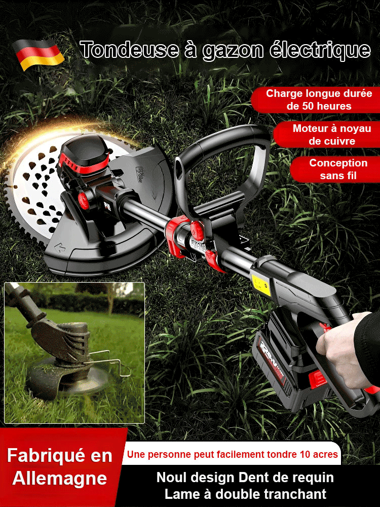 Lithium électrique léger pour jardin et gazon machine