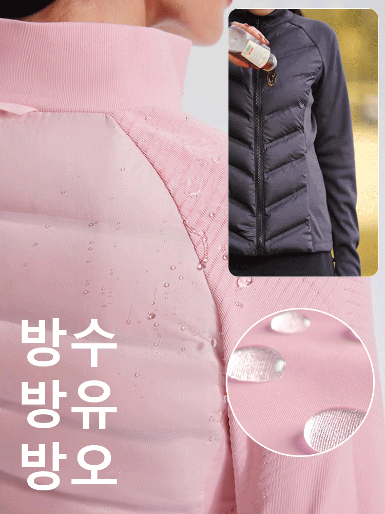 피트니스 운동 다운 재킷