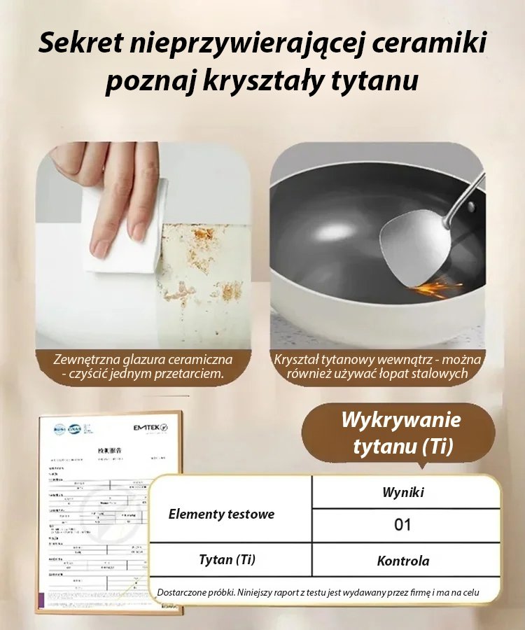Ceramiczna patelnia nieprzywierająca