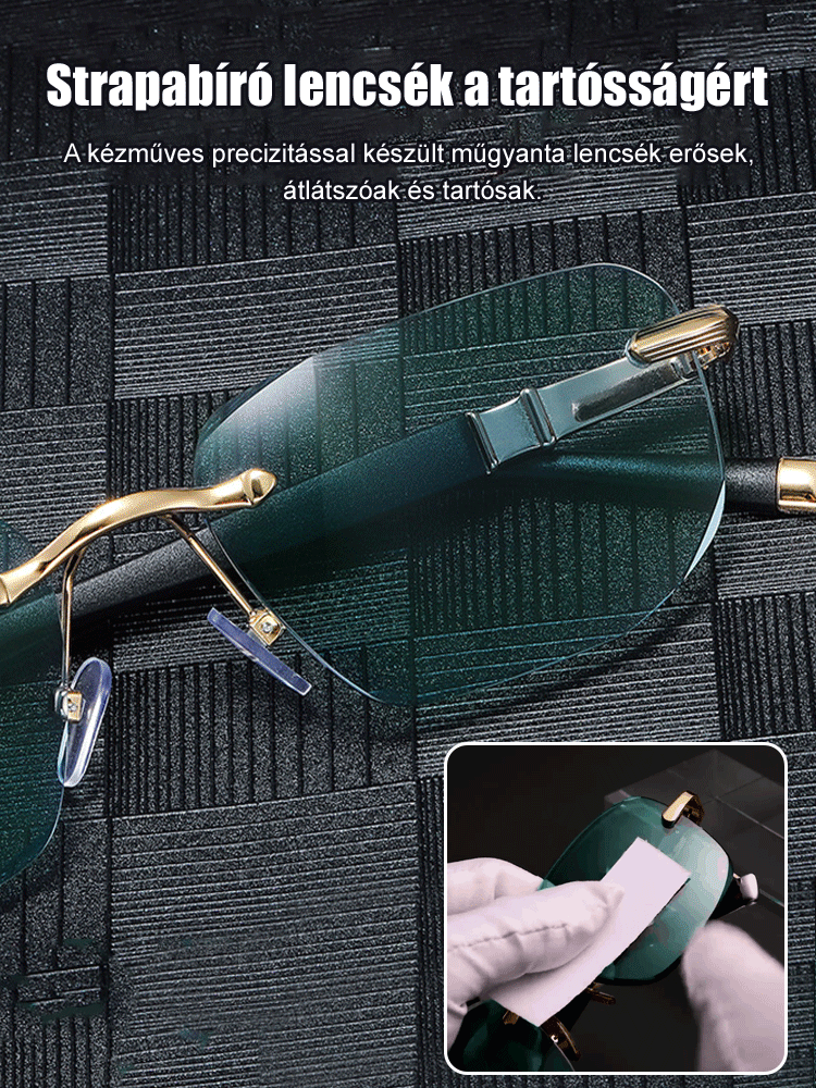 Intelligens zoomolós olvasószemüveg