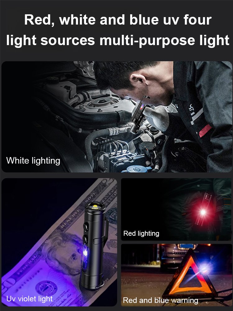 Multifunctional Mini Aluminum Alloy Flashlight