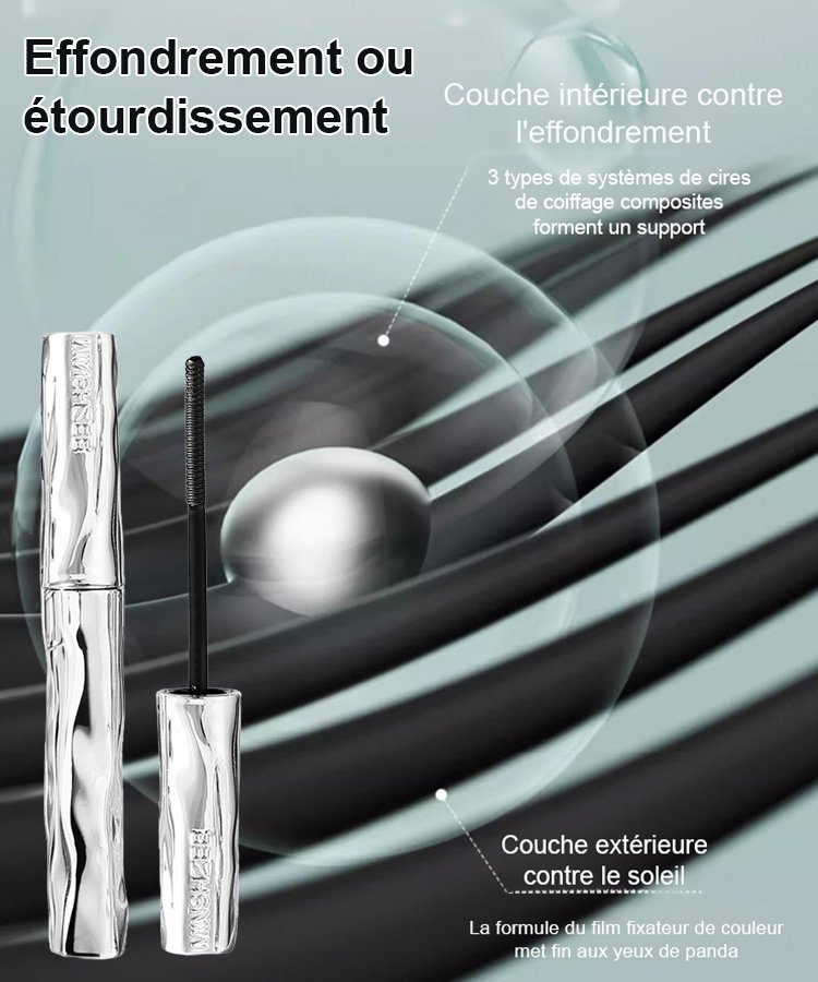 [agrandir les deux yeux] petit tube en acier Mascara