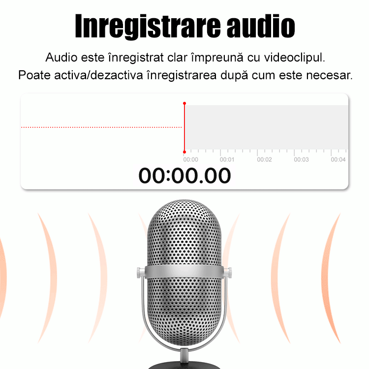 Recorder auto HD WiFi cu trei înregistrări