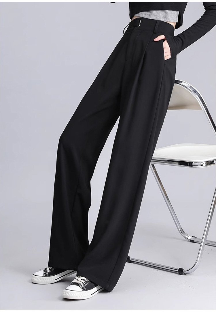 動きやすいワイドスラックスの全身コーデ