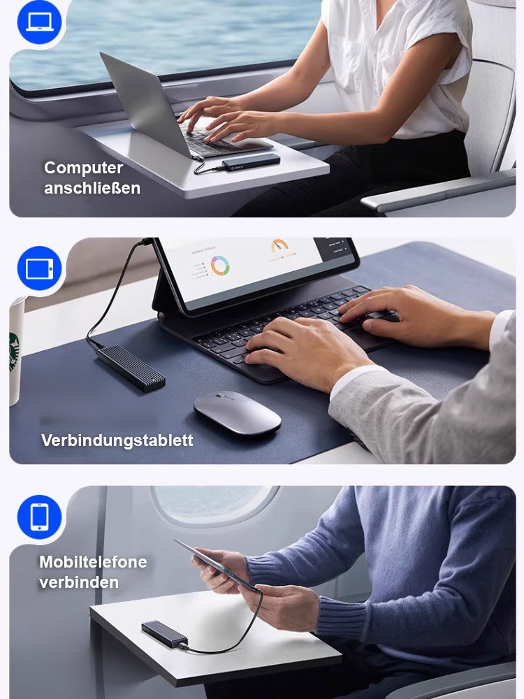 16TB großer Speicher Type-C tragbare Mini-SSD