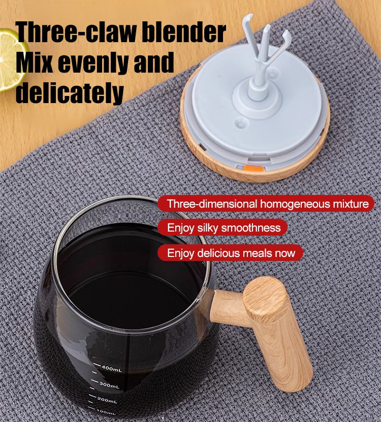 【One-button automatic stirring】 Smart electric instant cup
