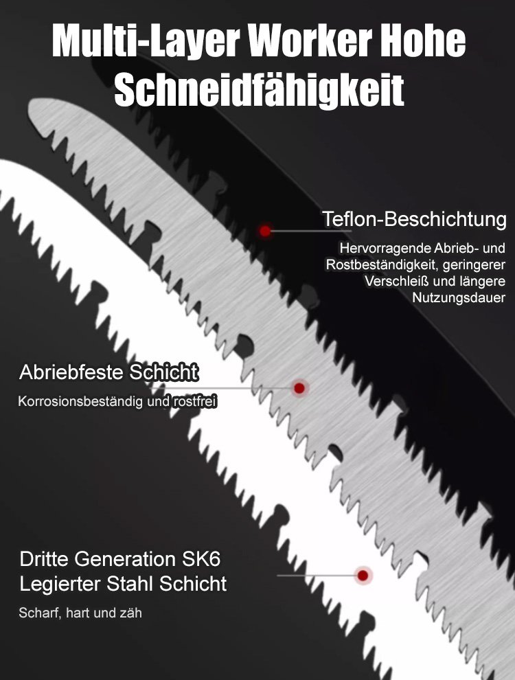 Haushaltsklappsäge aus Manganstahl