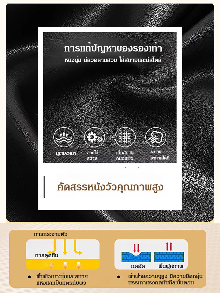 รองเท้าแตะรัดส้นผู้หญิง ปิดหัว ส้นตัน หรูหรา รุ่นใหม่