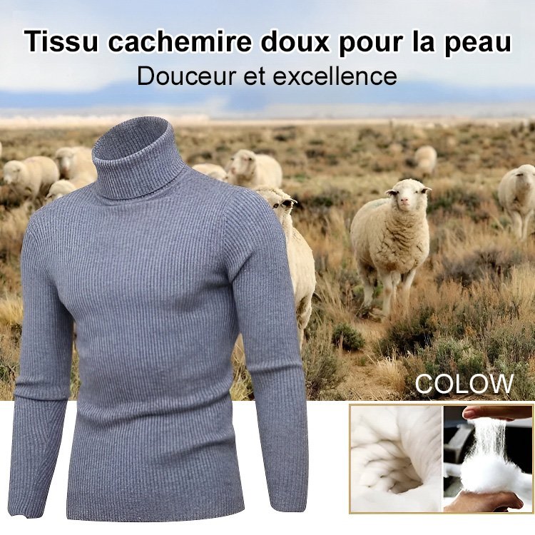 Tricot décontracté à rayures verticales pour hommes
