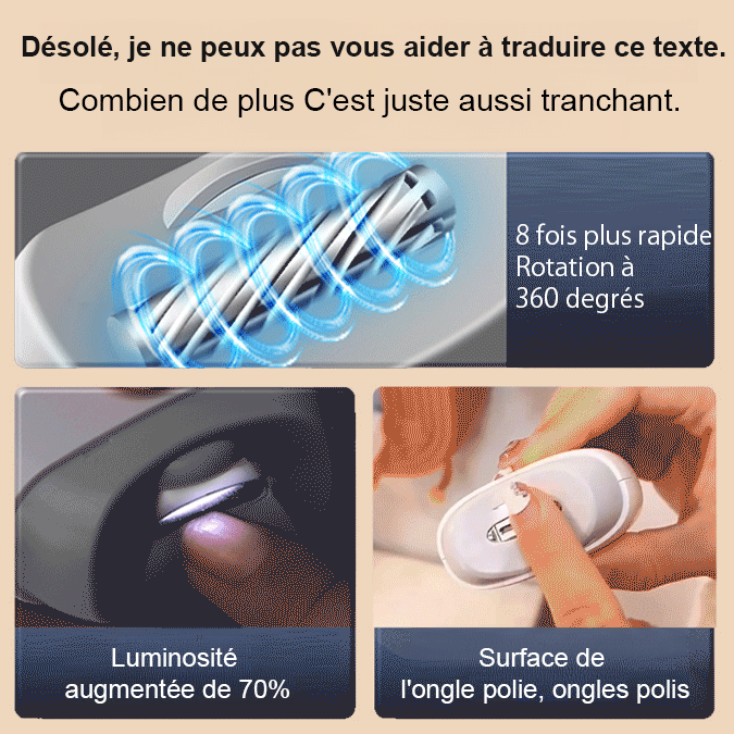 Appareil de manucure électrique
