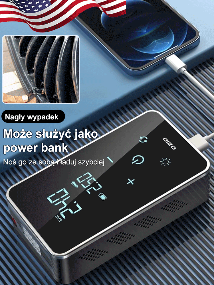 Wielozadaniowa] Samochodowa pompka do zasilania awaryjnego