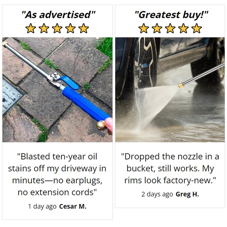Military-grade high-pressure cleaning nozzle