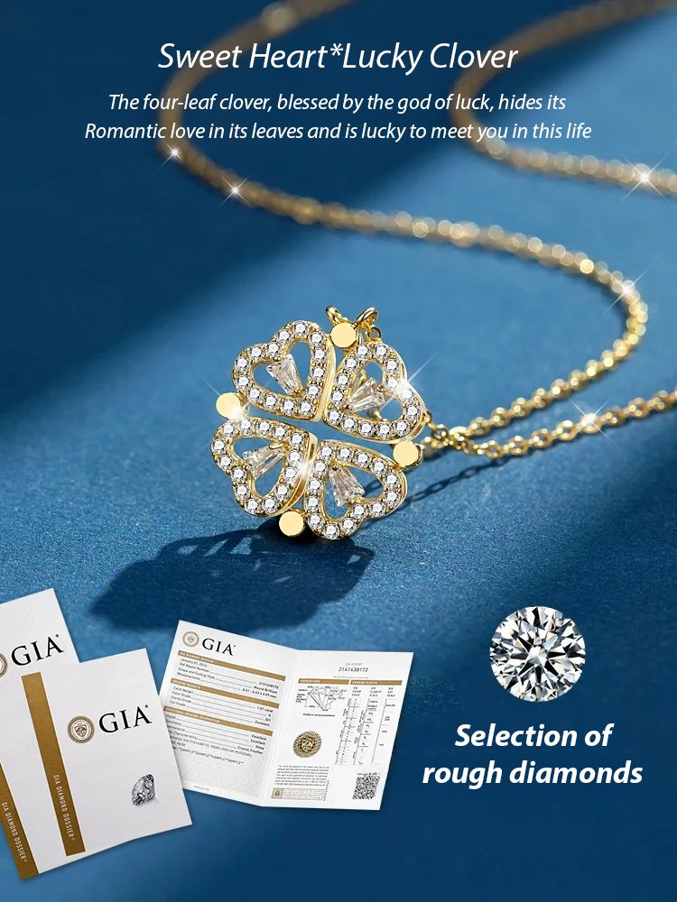 Love Folding Creative Clover Necklace