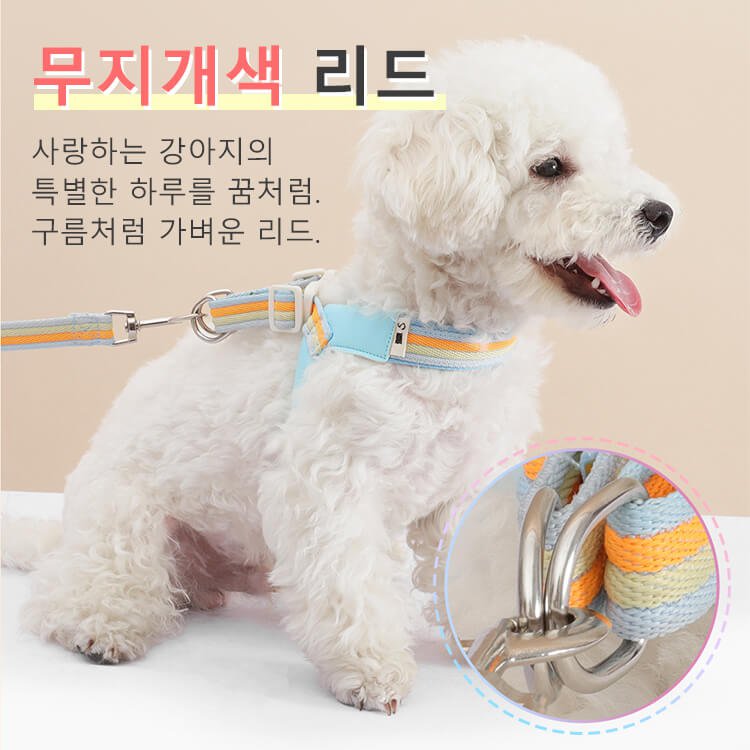 giipet-반려견 Y자형 하네스 세트