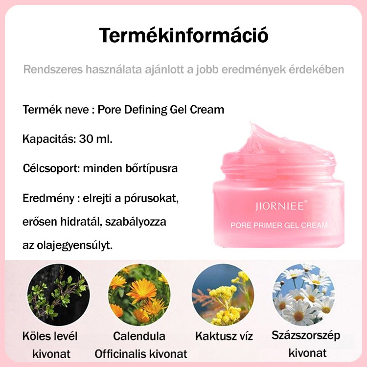 Pórus alsó gél krém