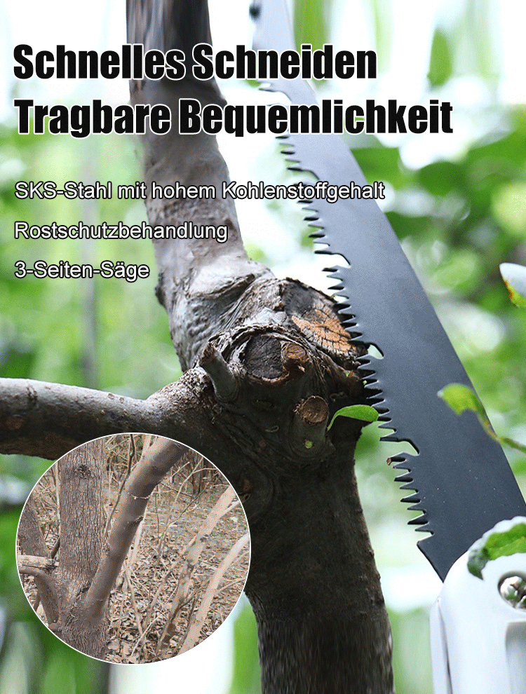 Haushaltsklappsäge aus Manganstahl