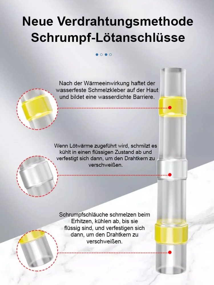 Wasserdichte Schrumpflötverbinder Set✨Kann Kabel für 20 Jahre dauerhaft schützen.