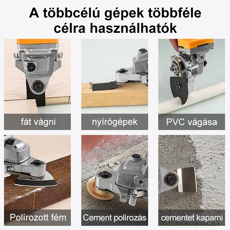 Multifunkcionális elektromos csiszoló és vágó lapát