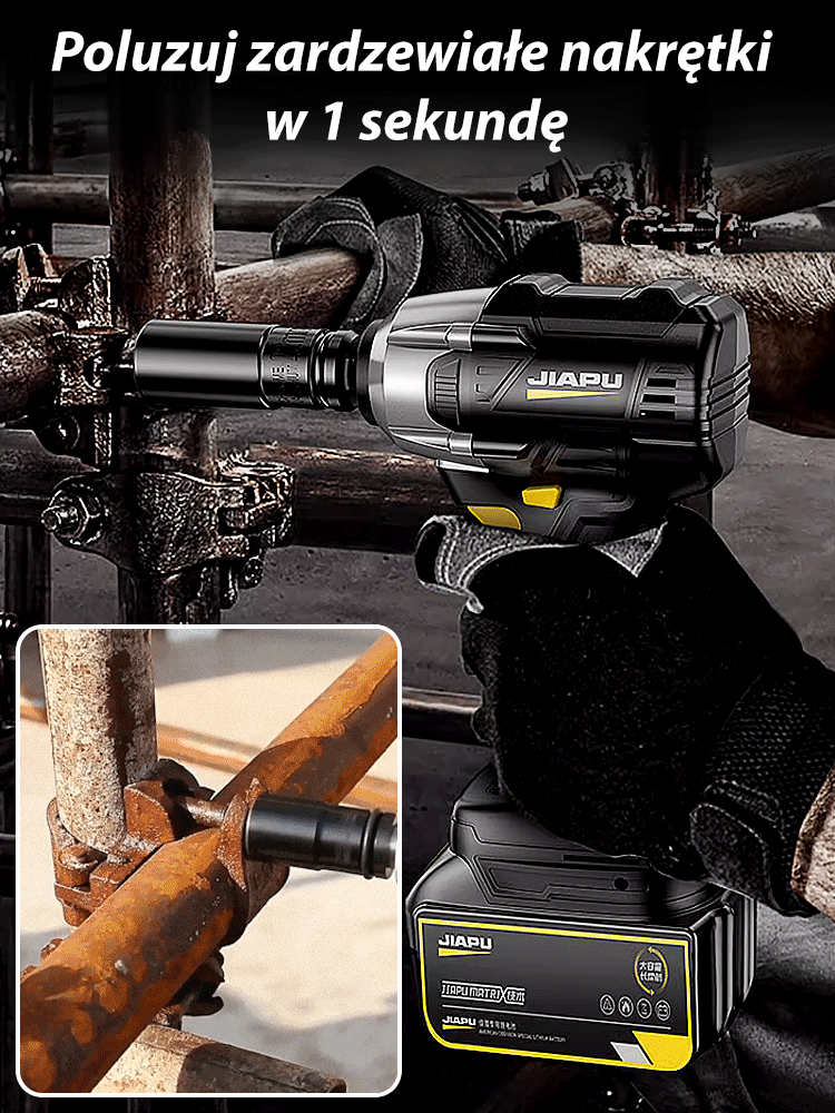 Duży moment obrotowy akumulatorowy klucz udarowy