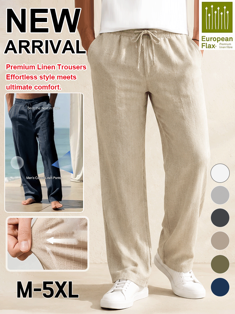 Loose Linen Casual Pants
