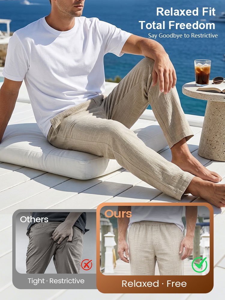 Loose Linen Casual Pants