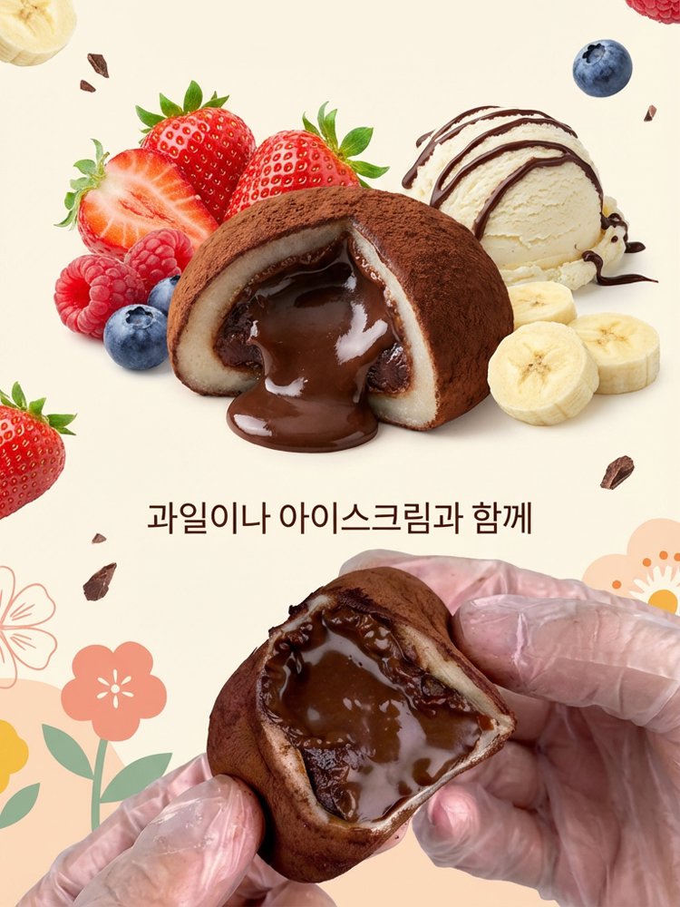 구름 생초코 찹쌀 복떡