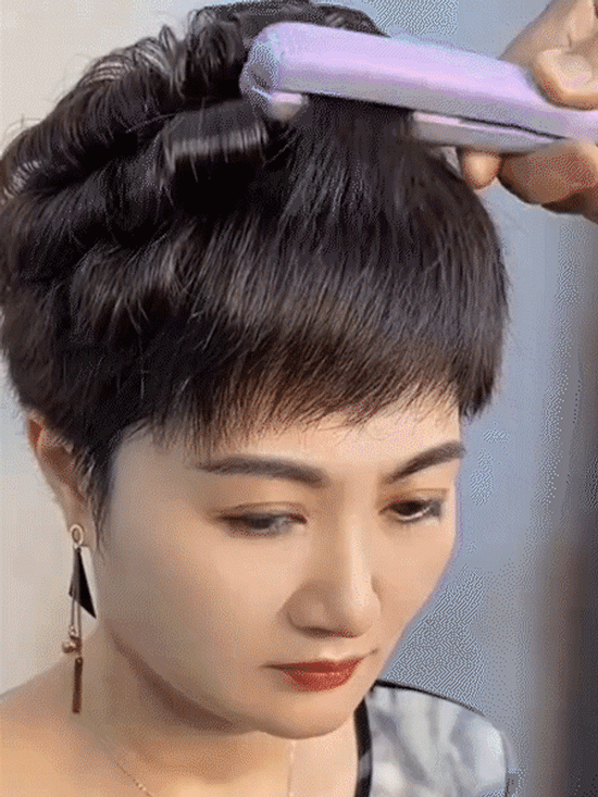 【ストレート＆カール両用】ミニセラミックスヘアアイロン