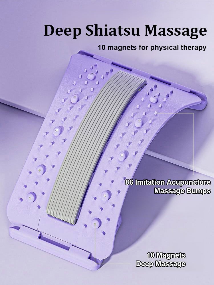 Magnetic therapy acupuncture massage lumbar stretcher