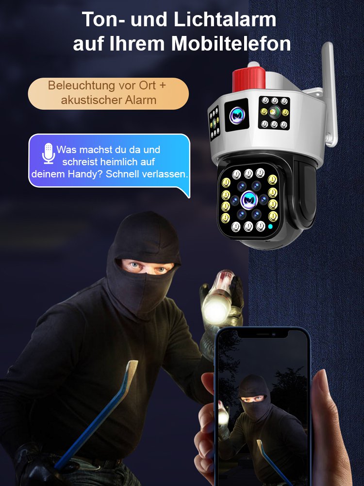 Dreiseiten-Scharfschütze-Solar-Dreiseitenkamera