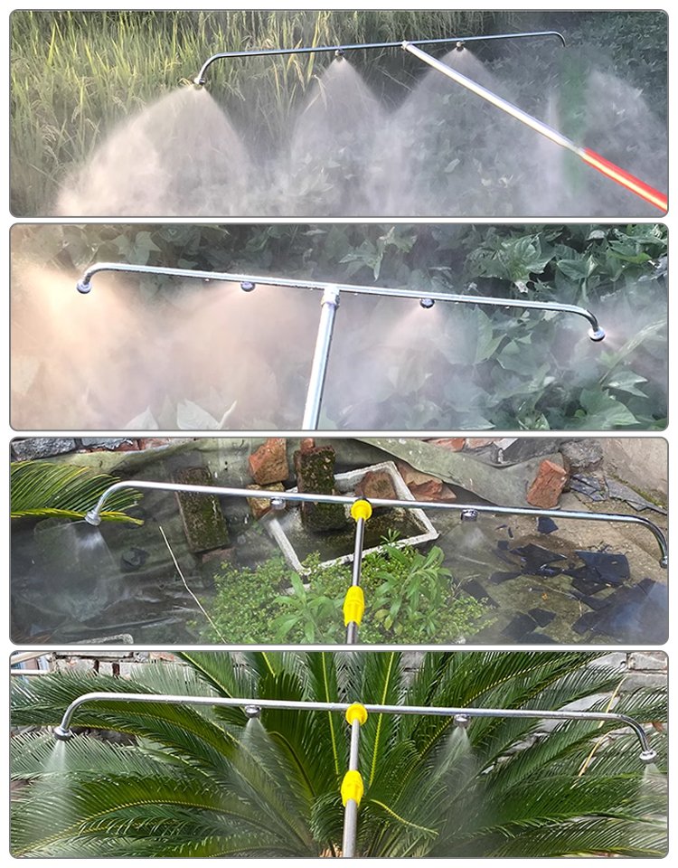 ステンレススチール伸縮式スプレーノズル 4頭口