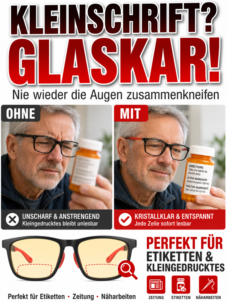 Ultraleichte Sport-Nachtlesebrille für Tag und Nacht