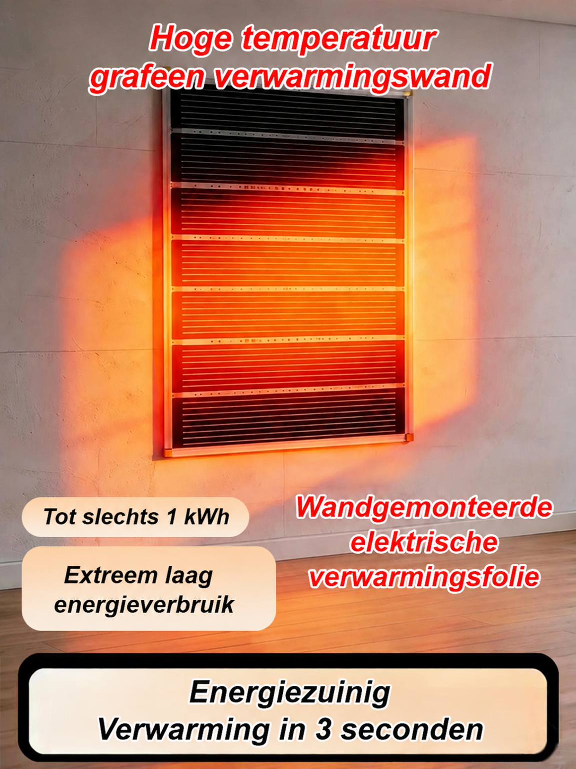 Wall heater installation detail