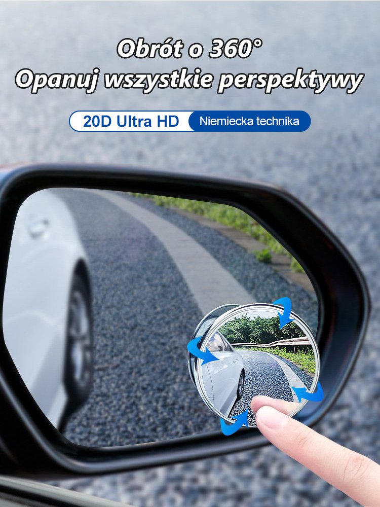 【Swobodnie przylegający, nie spadający】nano przyssawka próżniowa lusterko cofania