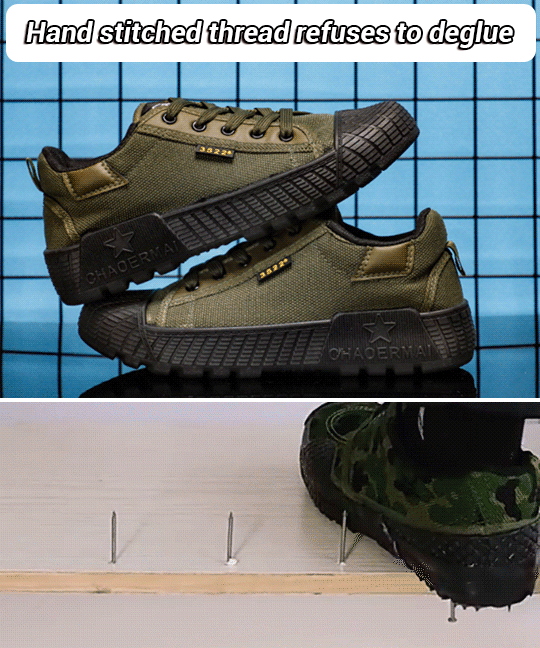 Breathable and Odor-Resistant Canvas Work Shoes