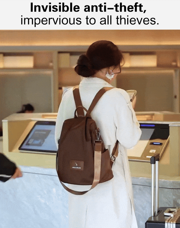 Oxford cloth double shoulder leisure anti-theft bag