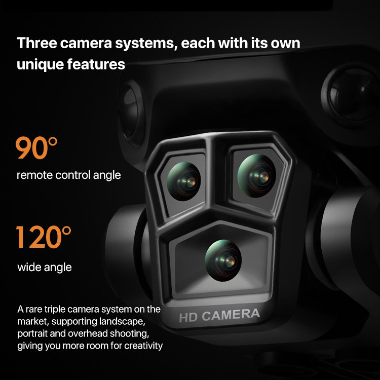 New product K6 Max triple camera obstacle avoidance drone