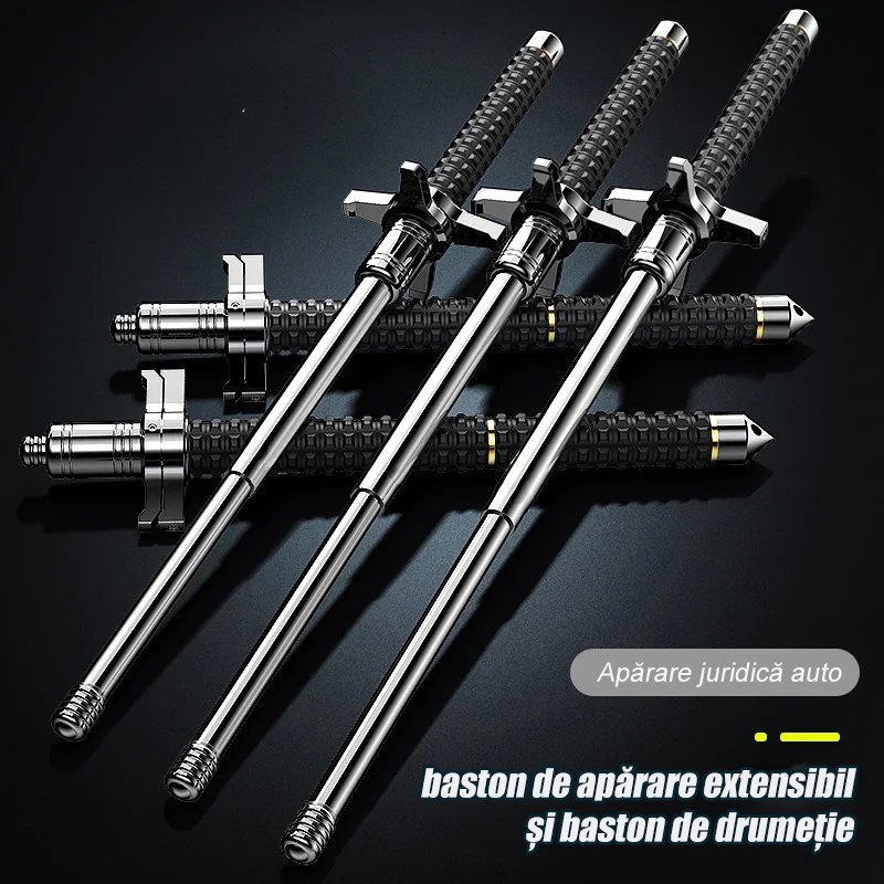  baston de apărare extensibil și baston de drumeție Precomandă pentru 30 de zile.