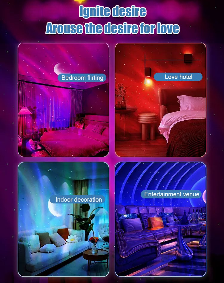 Starry sky projection atmosphere light