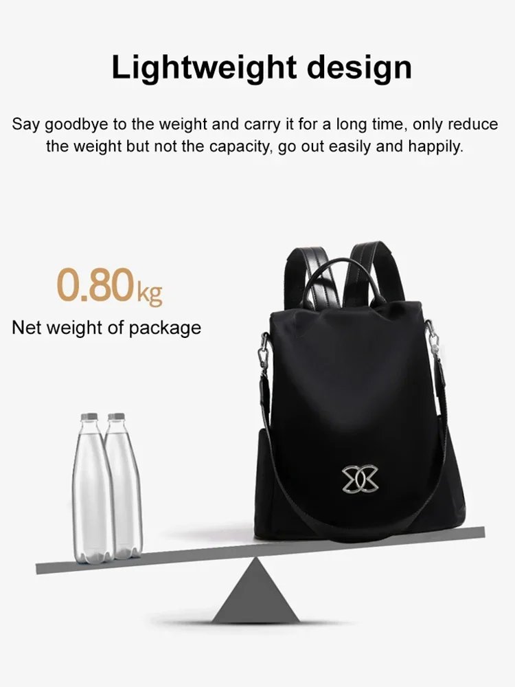 Anti-theft Multi-purpose Large Capacity Oxford Cloth Lightweight Backpack