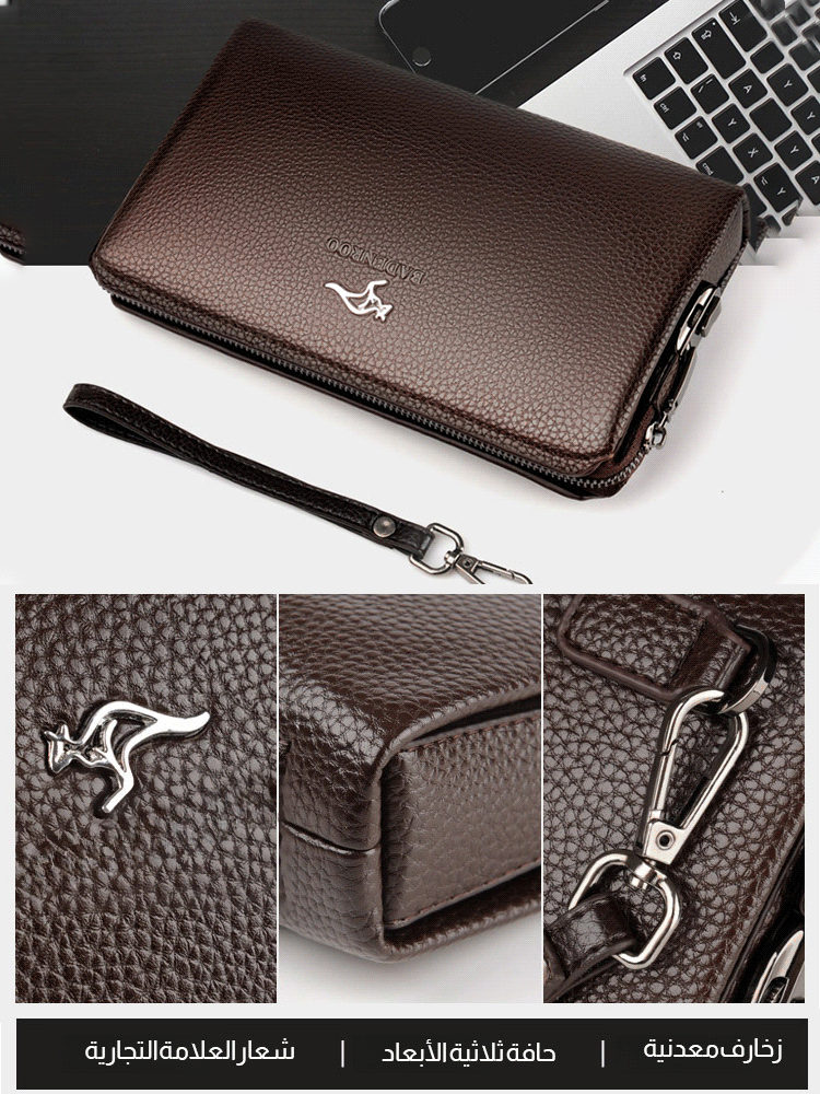 حقيبة عمل ذات سعة كبيرة مع قفل مركب