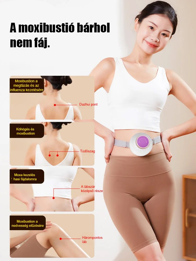 【A háromfeszültségű moxibustion megduplázza a hatást】 Füstmentes, többfunkciós moxibustion edény