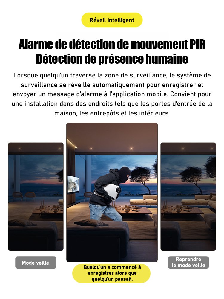Mini caméra de surveillance à distance WiFi