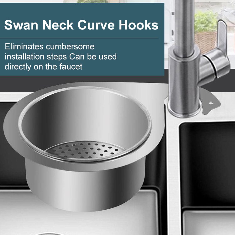 Stainless steel swan colander