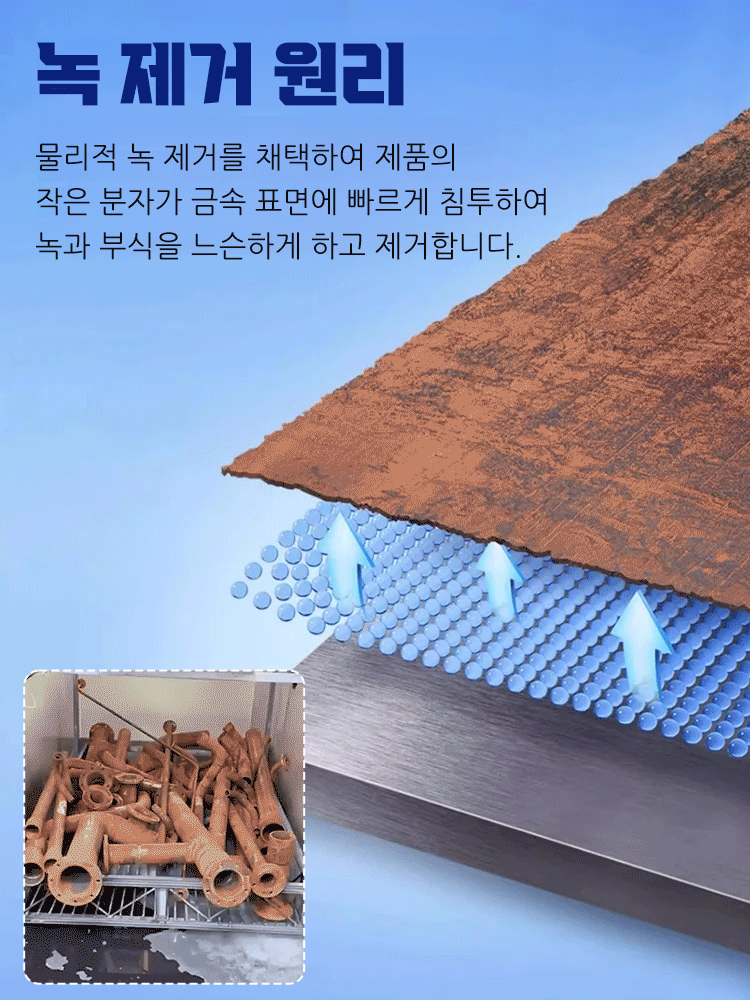 【빠른 녹 제거】강력 스테인리스강 녹 제거제