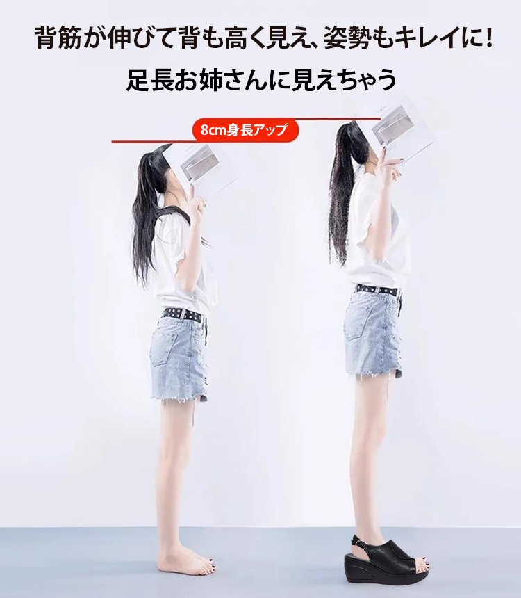 ウェッジソールサンダル