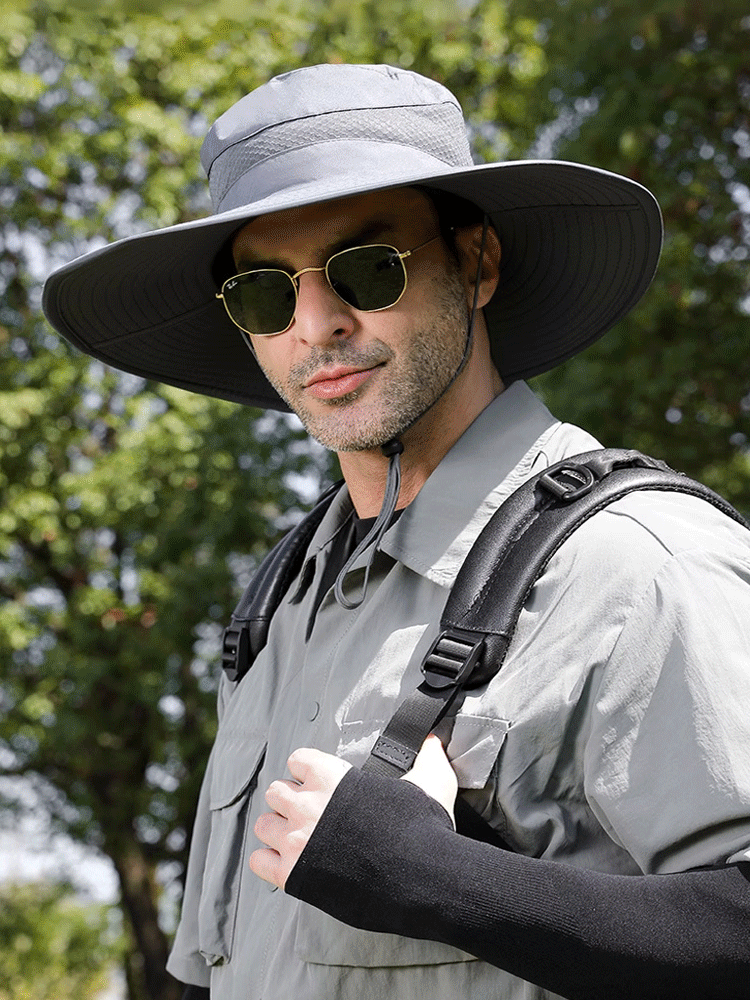 Elektrischer Sonnenhut mit Solarventilator