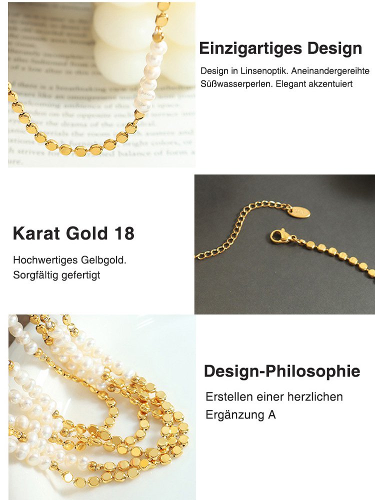 Eine luxuriöse luxuriöse Halskette aus natürlicher Perle