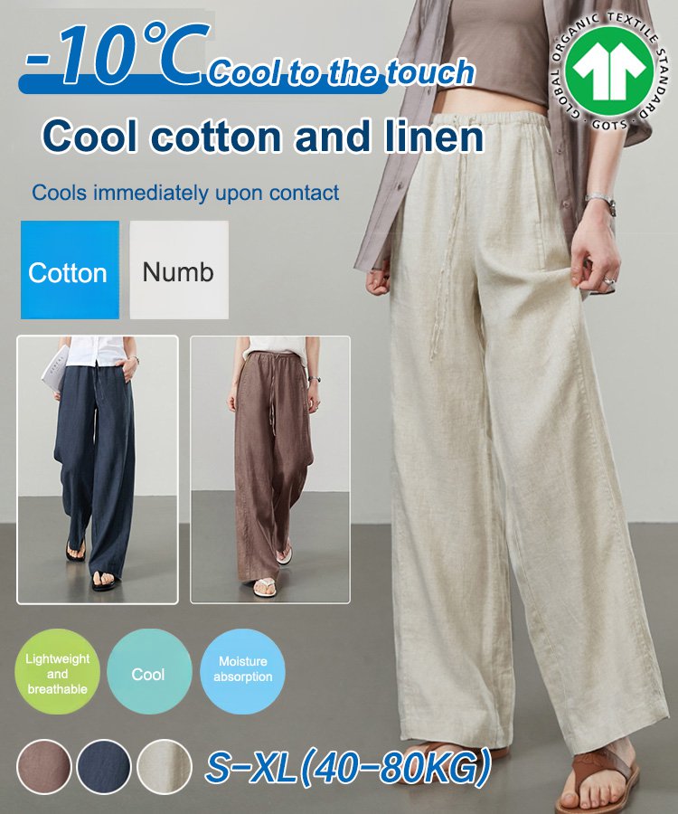 Summer Cotton Breathable Linen Pants